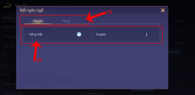 Thay đổi ngôn ngữ