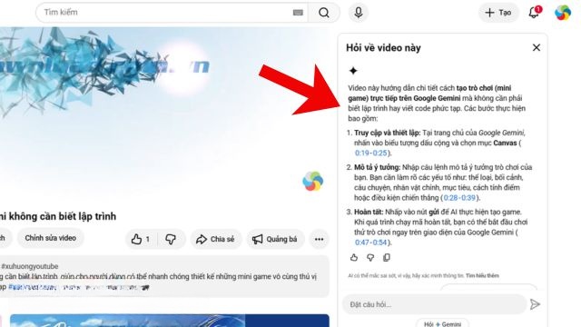 Đợi hệ thống phân tích nội dung và trả về câu trả lời dưới dạng văn bản
