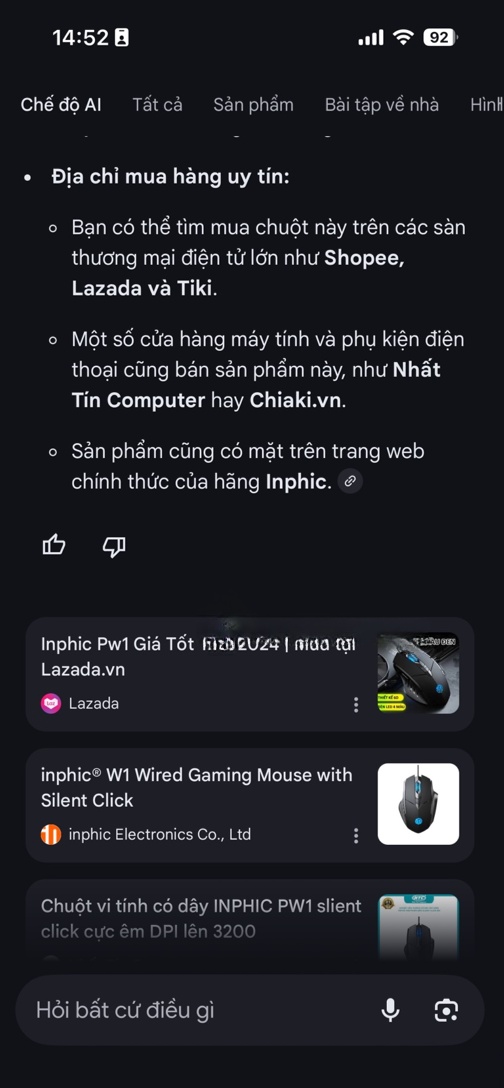 cách dùng chế độ ai google