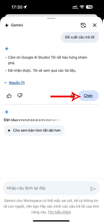 Soạn email trả lời bằng Gemini trong Gmail 