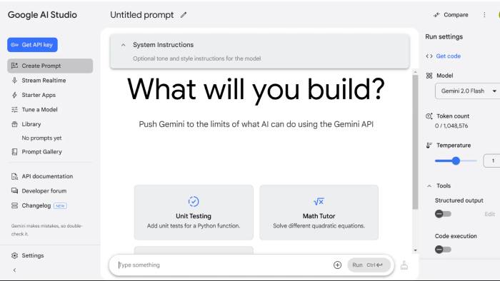  Hướng dẫn dùng Google AI Studio cơ bản 