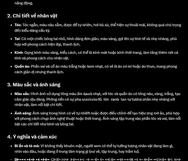 Nội dung phân tích ảnh trên Grok 3
