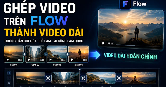  Hướng dẫn ghép các video trên Flow thành video dài 