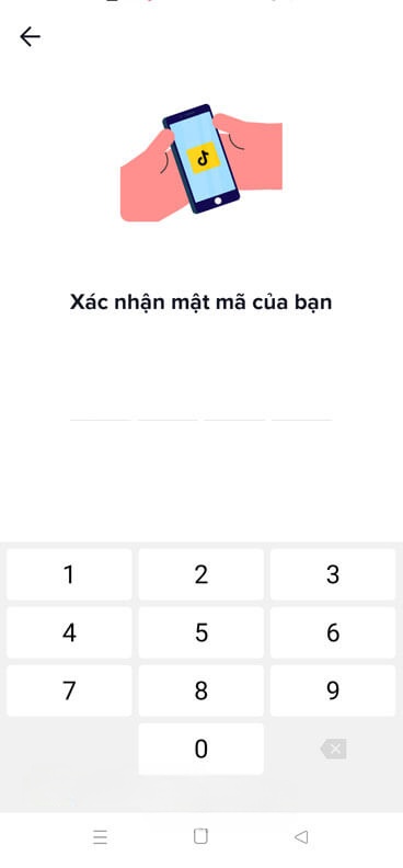 Nhập lại mật mã xác nhận