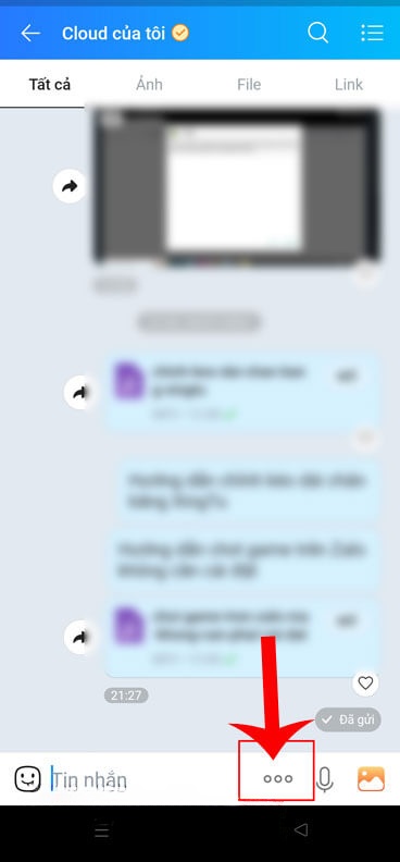  Hướng dẫn gửi file dữ liệu từ Google Drive trên Zalo 