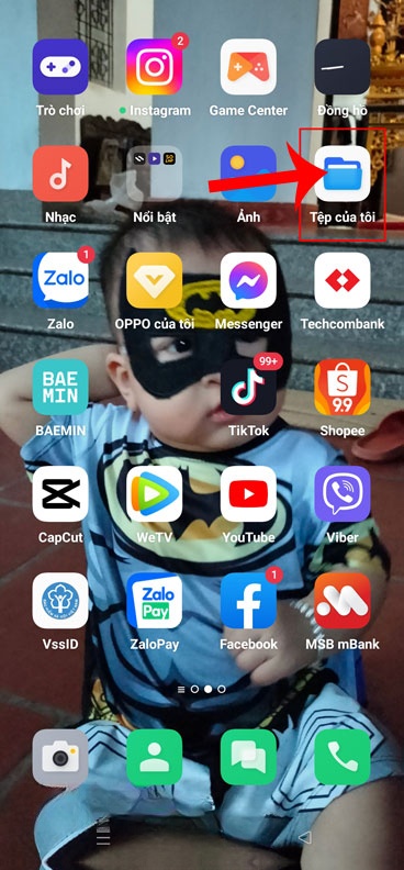 Mở ứng dụng Tệp của tôi