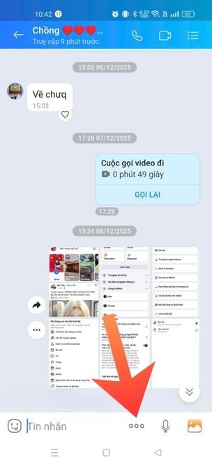 Chạm vào biểu tượng dấu ba chấm