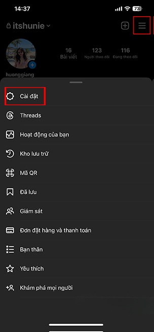 huy lien ket Instagram voi Facebook dien thoai 8*438276