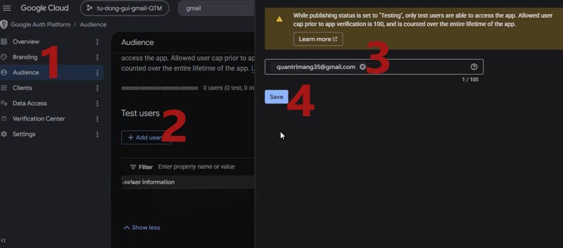 cách dùng gmail api trong n8n