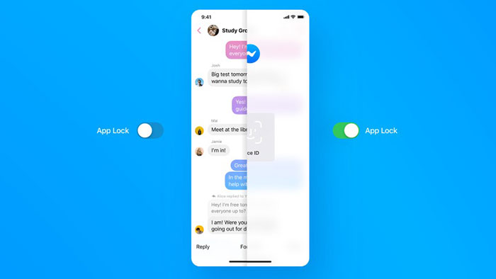 Tính năng Khóa ứng dụng (App Lock) cung cấp thêm một lớp bảo mật cho các cuộc trò chuyện trong Messenger