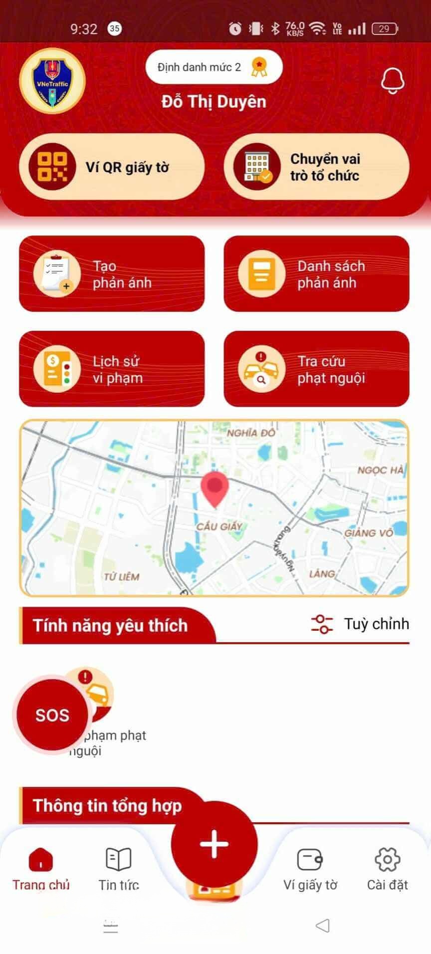Bắt đầu sử dụng ứng dụng VNeTraffic