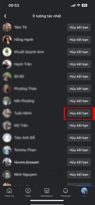 loc ban be khong tuong tac Facebook 6*446231