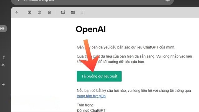 Click chuột vào nút Tải xuống dữ liệu