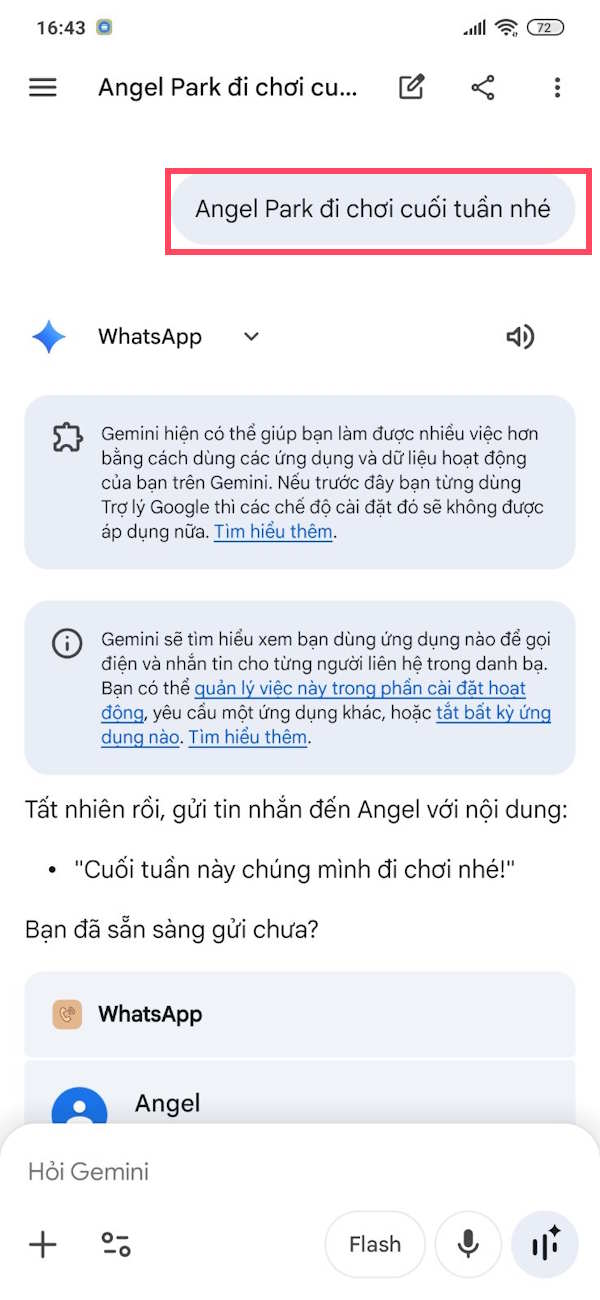 Nhập nội dung gửi tin nhắn