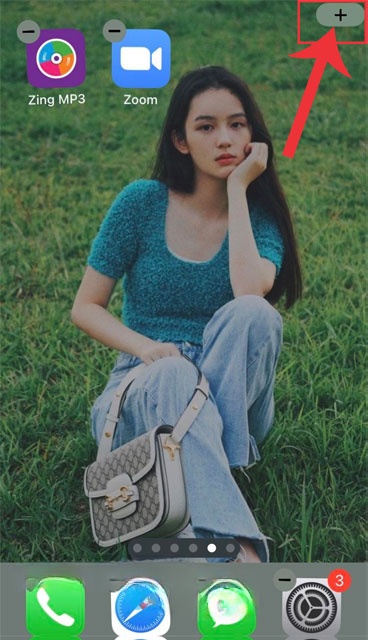 Chạm vào biểu tượng dấu "+"