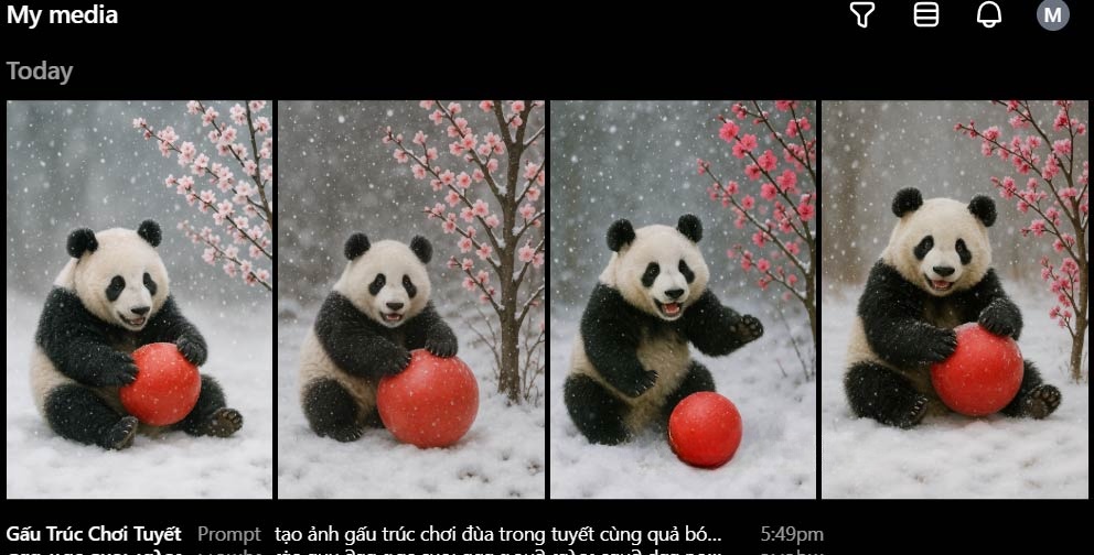 Ảnh tạo trên Sora