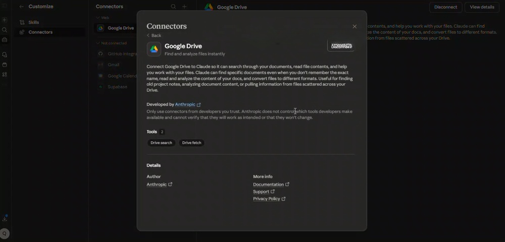 Connectors Claude AI