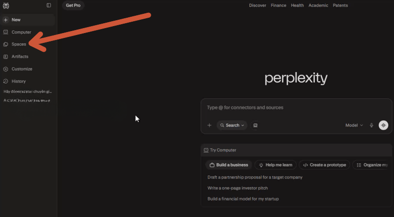 Perplexity Spaces