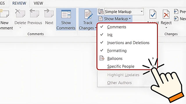 Show Markup