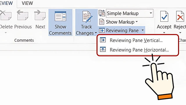 Reviewing Pane