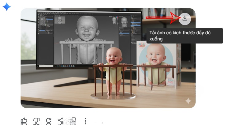 Mô hình 3D để bàn