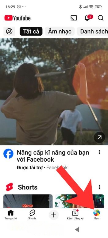 Nhấn vào ảnh Avatar