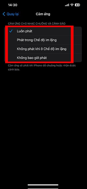 tat rung o che do im lang iOS 17 3*438032