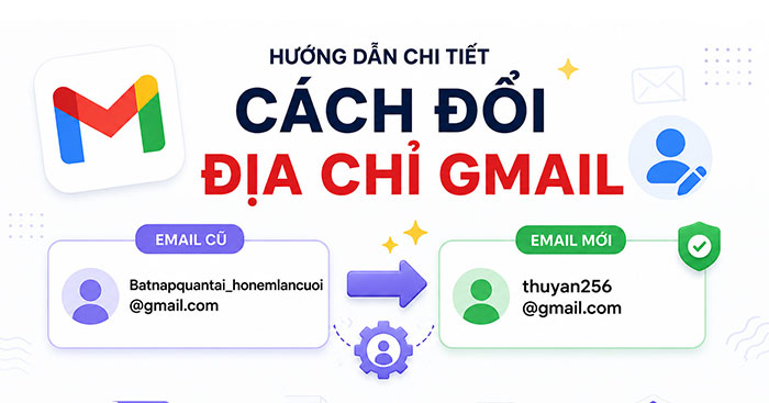  Hướng dẫn thay đổi địa chỉ Gmail trên Google 