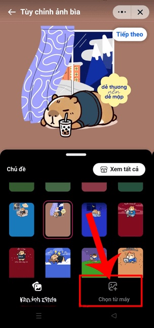 Ấn vào mục Chọn từ máy