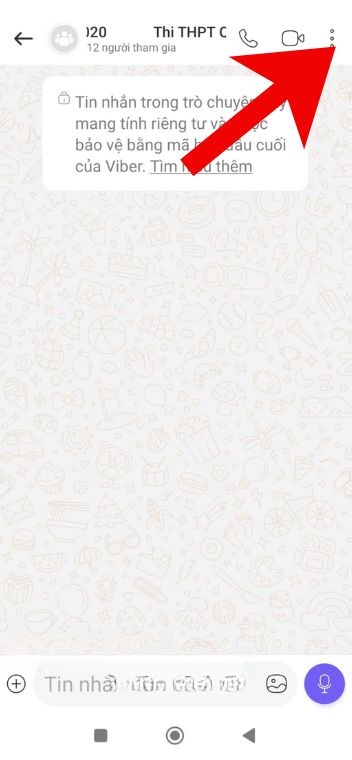 Ấn vào biểu tượng dấu ba chấm