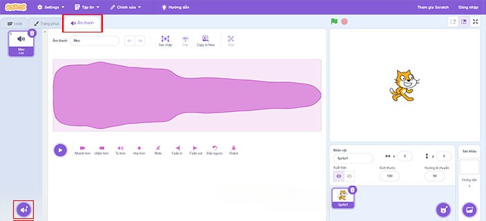  Hướng dẫn thêm âm nhạc vào dự án Scratch 
