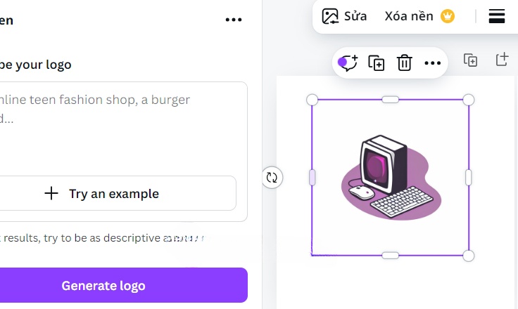 Tạo logo trên Canva