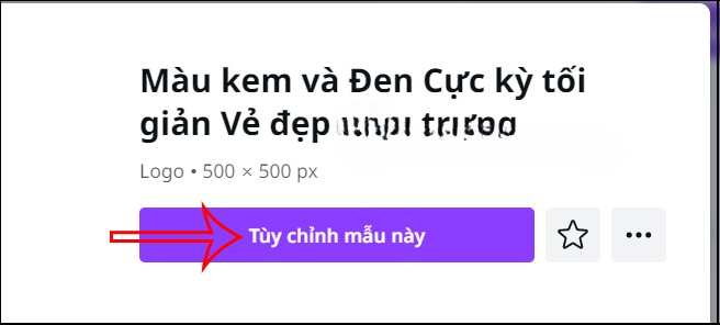 Tùy chỉnh mẫu trên Canva