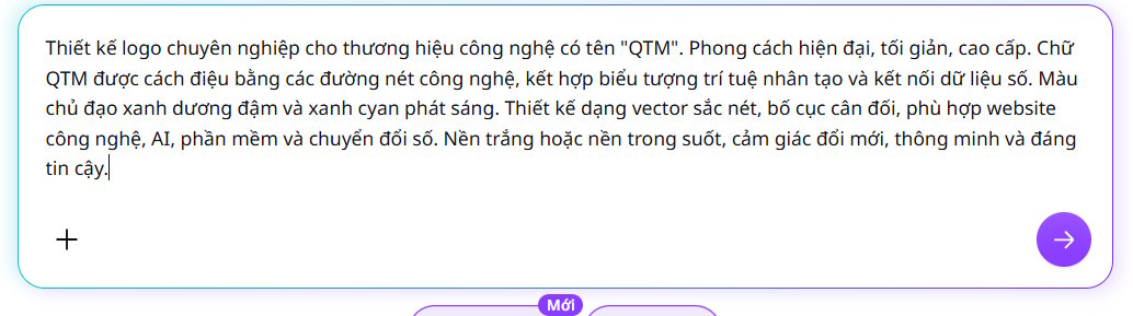 Câu lệnh mô tả tạo logo trên Canva AI 