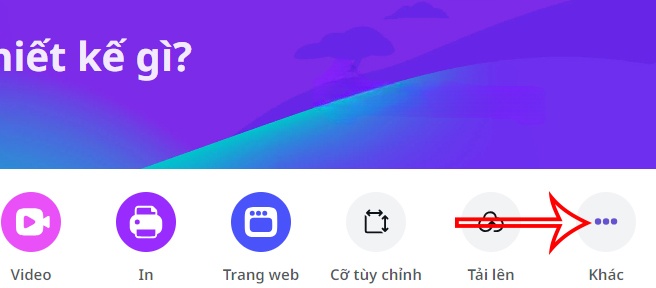 Tạo thiết kế mới trên Canva