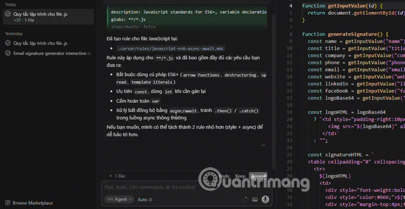 tạo quy luật trên cursor