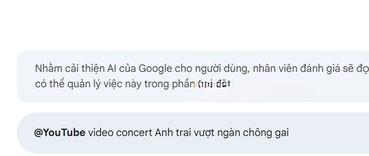 Từ khóa tìm video YouTube