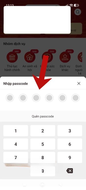 Nhập mã xác thực