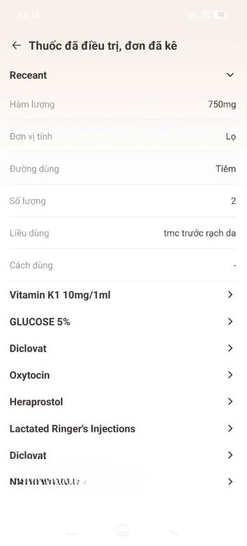 Bắt đầu xem chi tiết đơn thuốc của mình