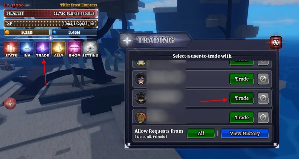 Cửa sổ Trading