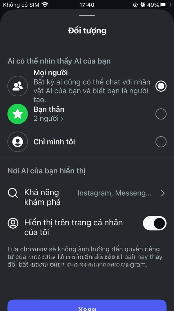 Chỉnh đối tượng nhìn thấy AI