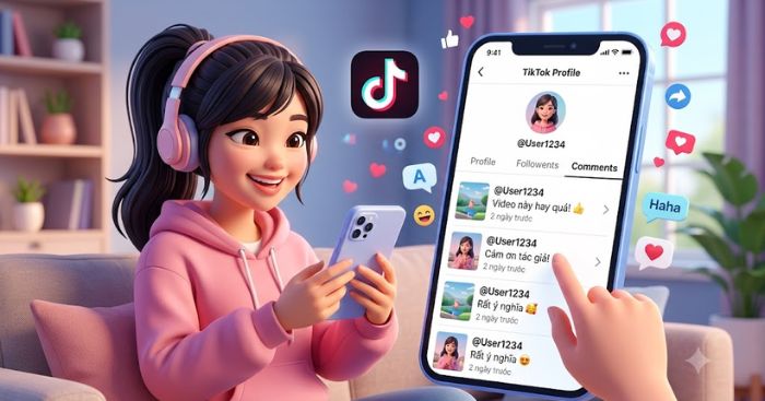  Hướng dẫn xem lại bình luận của mình trên TikTok 