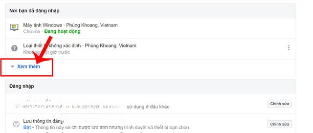 Nhấp chuột vào nút Xem thêm