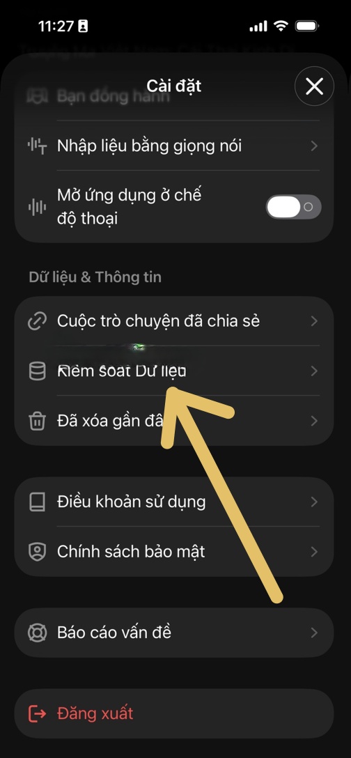 cách xóa lịch sử trò chuyện grok
