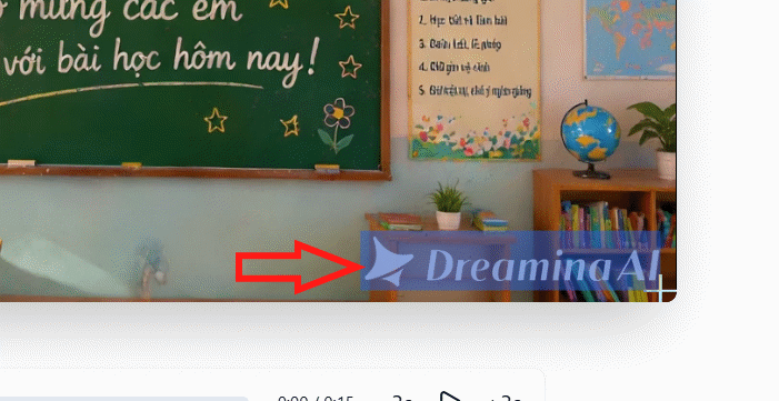 Chọn logo cần xóa trong video bằng Magic Eraser