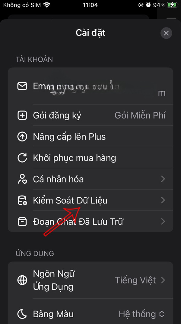 Kiểm soát dữ liệu ChatGPT