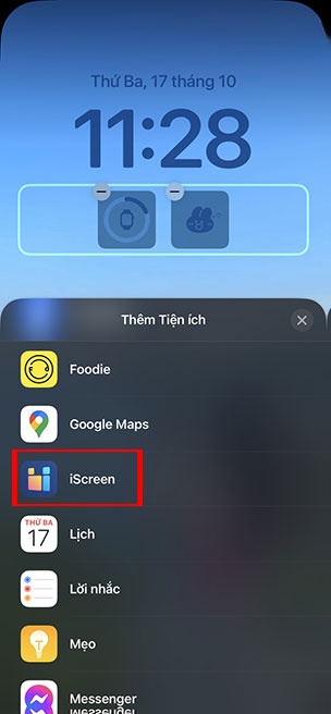 iScreen cach them widget tuong tac voi nguoi yeu iPhone 8*439570