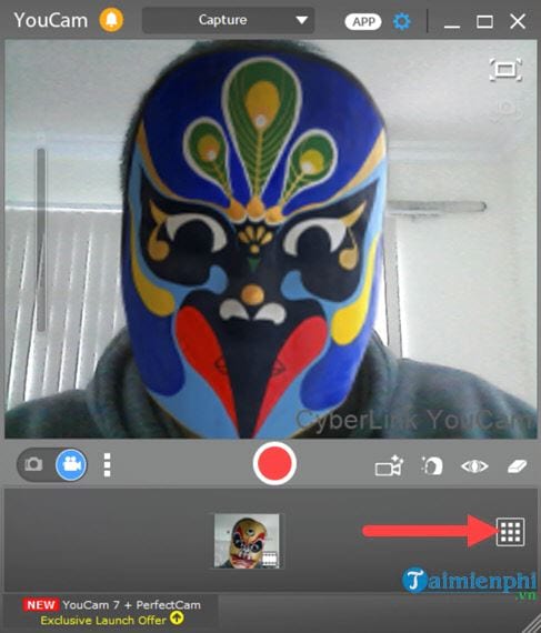 ket noi tai khoan youtube facebook tren cyberlink youcam 2