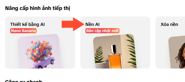 Nền AI trên Pippit