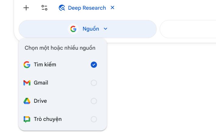 Nguồn nghiên cứu sâu Gemini 